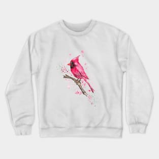 Red Cardinal on branch Crewneck Sweatshirt